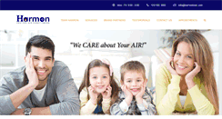 Desktop Screenshot of harmonhvac.com