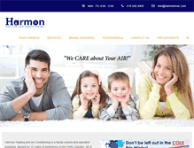 Tablet Screenshot of harmonhvac.com